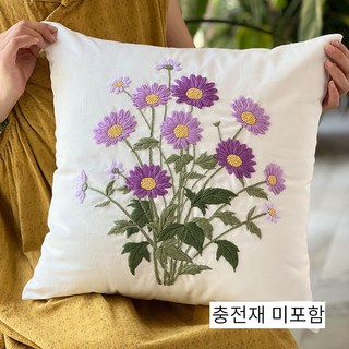 프랑스 자수 DIY 세트 자수쿠션커버, zhentao3, 1세트