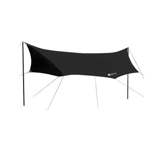 KEEPHIKE 八角天幕 黑色 露營遮陽天幕 防曬便攜 戶外野營天幕帳篷 輕量化, 輕量化-可容納6/8人, 1個