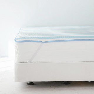 라뽐므 투웨이 3D 에어매쉬 매트, 라이트블루, 쿨매트