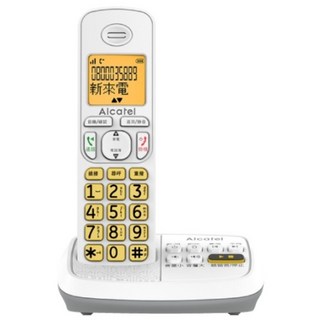 GUARD吉 ALCATEL 阿爾卡特 中文顯示數位無線答錄電話 TA500TW 無線電話 中文顯示 來電顯示, 1個