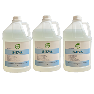 친환경 에어컨청소세제 에쎄바 S-EVA 에어컨핀세정제 알루미늄청소세제, 3개, 4L