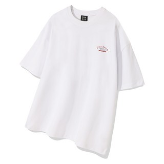 남녀공용 레터링 캠핑카 그래픽 여름 반팔티 프린팅 오버핏 티셔츠 빅사이즈 면티