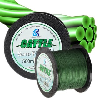CATTLE 일본원사 내마모성 PE라인 8합사 그린 500m 합사 합사줄, 6호, 캐틀그린
