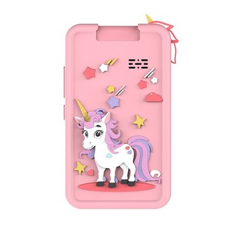 兒童益智相機 益智相機 相機手機 180 可翻轉相機 觸摸拍照 高清兒童手機相機 早教 娛樂, 粉小馬-64G卡, 1個