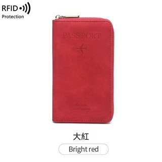 防盜刷長夾 護照夾 錢包 手拿包 皮革錢包 019