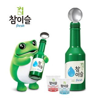 [하이트진로 공식]참이슬 블루투스 마이크 스피커 노래방 숟가락 마이크 노래방 듀얼페어링