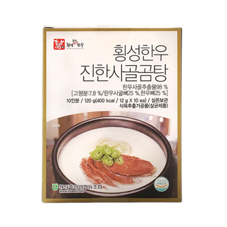 횡성축협한우 진한 사골 곰탕, 120g, 2개