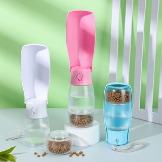 체리레이 반려동물 폴딩 휴대용 외출 물병 [1142], 1개, 핑크