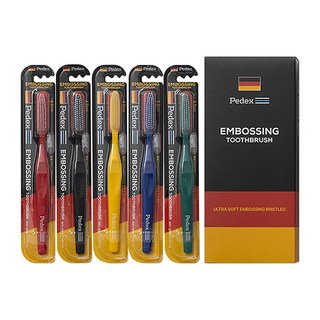 페덱스 엠보싱 울트라 초극세모 롱 칫솔, 1개, 5개입