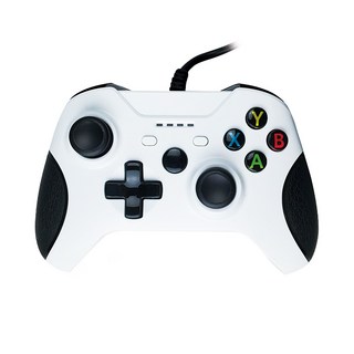 XBOX ONE 有線搖桿 (副廠) - 支援 PC360 / XBOX主機 / Steam 遊戲, 白色, 1個