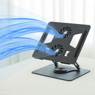 조셉 360도 회전 듀얼쿨링팬 노트북 거치대의 회전 기능