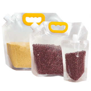 五穀雜糧密封袋 收納袋 保鮮分裝袋 透明吸嘴密封袋, 【1斤】, 1個