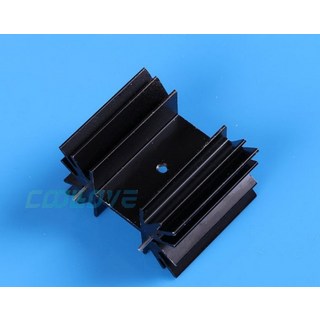 小白的生活工場*三極管散熱片 大梅花 IC發黑鋁型材散熱器 黑