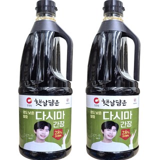 청정원 염도낮춘 발효다시마 간장 2개, 1.7L
