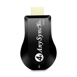 【第十代AnySync】尊榮款4K四核心雙頻5G全自動無線影音電視棒, 1個, 黑