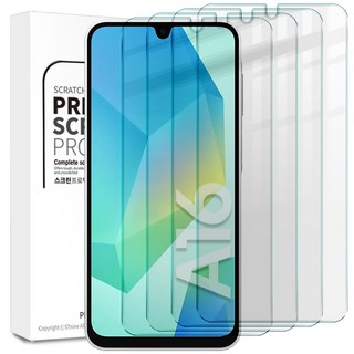 리빙그레이 2+2 갤럭시 A16 LTE 방탄 투명 액정 보호 강화유리 필름, 4개