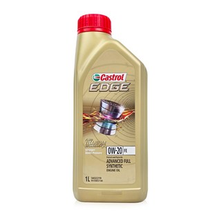 Castrol 嘉實多 EDGE 0W20 FE 1L 全合成機油 液鈦科技抗磨保護 油電車渦輪適用, 1個