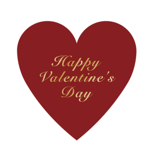 아트로코 발렌타인데이 초콜릿 데코 스티커, 레드금박, 100개, 하트