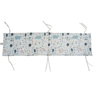 KIDS PARK 嬰兒純棉防撞床圍/軟墊, 藍北極熊圖案