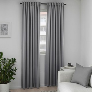 1plus1 암막커튼 큰창문 실내 방풍 굿나잇 2장 거실 92978EA 1(ea)