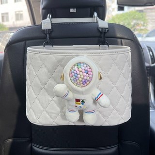 차량뒷좌석수납 포켓걸이 자동차수납함 정리함 D 지갑 차량용포켓 선클라스 포켓가방, 화이트 다용도 파우치 ( 인), 1개