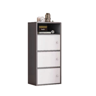 三層收納櫃, 灰色, 1件