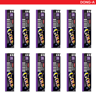 [동아] 502 XQ 골드 가성비 국산 샤프심, 12개, 0.5mm, 2B