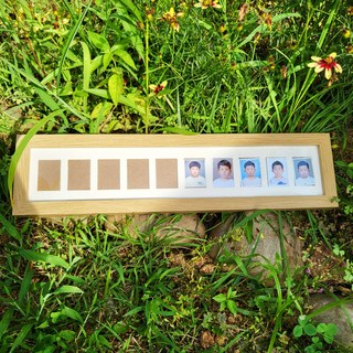 증명사진액자 아기성장 12달 성장기록 너의12달 너의스무살 인생네컷, 1개, 우드