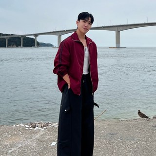 [1+1할인] 원스톤 투라인 트랙 나일론 자켓 2color 오버핏 남녀공용 커플룩 봄 가을 바람막이 간절기 기획