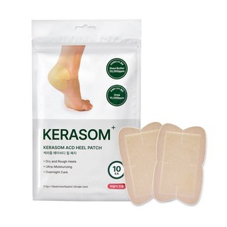케라좀 ACD 힐패치 발 뒤꿈치 각질 제거제 연화제 갈라짐 보습, 0.5g, 1개, 10매