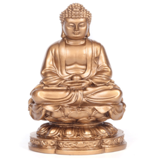 소단 가정용 탁상 미니 반가유상 석가모니상 불상 굿즈, 구리