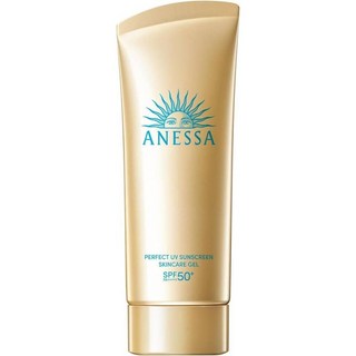 Anessa 아넷사 퍼펙트 UV 스킨 케어 젤 NA 3.2oz (90g) SPF50+ PA++++ 선크림, 4개
