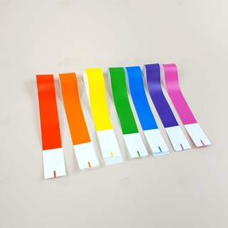 방수종이 손목 밴드 1P 행사 워터파크 수영장 콘서트 축제 클럽 공연 운동회 팀 입장권 구별 띠 손목 팔찌, A_레드