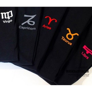 純棉十二星座短袖T恤 情侶閨蜜班服 水瓶座 黑色XL