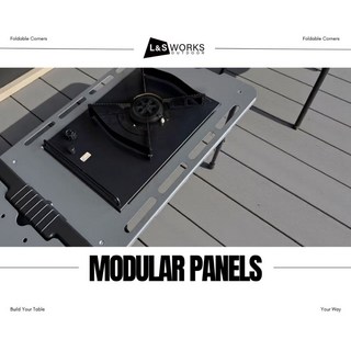 露營配件 輕巧便攜 戶外多功能工具組 露營用品，多用途整合、堅固耐用, 1個, IGT框架板-卡其色