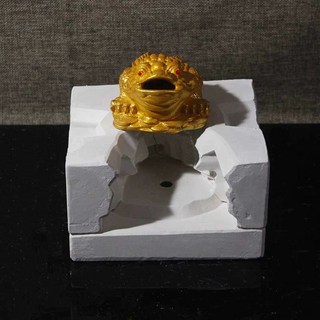 도자기 석고몰드 세라믹 머그컵 만들기 그릇 동물 도예 키트 주입, 행운의 황금 두꺼비 틀 5 조각