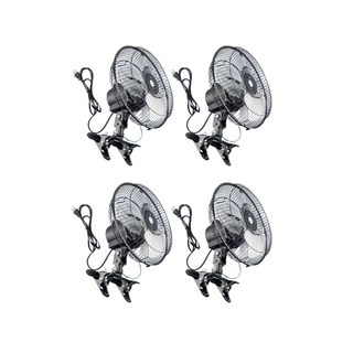 10吋夾式電風扇 循環扇 涼風扇 台灣製造 2色可選, 黑色夾式*4 (鋁葉片