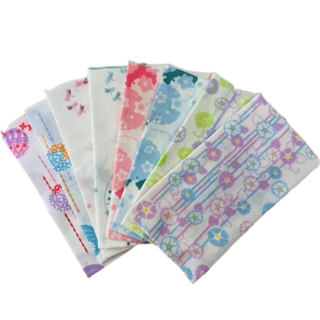 日式雙層紗布運動長巾：吸水速乾、輕柔透氣多用途擦汗巾/手巾/腰巾, 櫻花朵朵_藍色, 1個