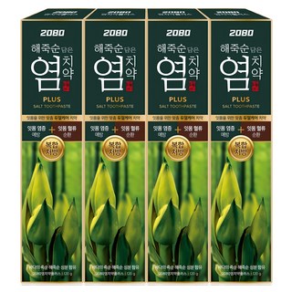 2080 Plus 鹽味牙膏, 120g, 4個, 120g