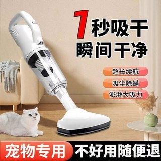 無線吸塵器 小型手持式 家庭大吸力 掃拖一體, 1個, 至臻款【9840r強勁動力】低音降噪+待99白色