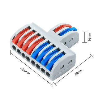 2 In 4 Out 6 8 Qui Wi Connector Universal Ter nal Blo Electrical W Home Im vement DIY Tool, 02 2 IN 8 OUT, 1개