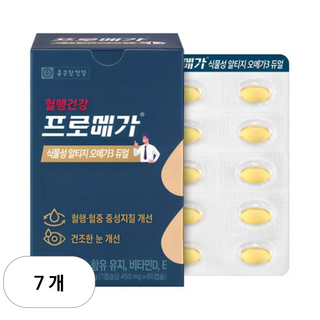 프로메가 식물성 알티지 오메가3 듀얼, 60정, 7개