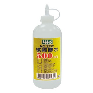 Life 徠福膠水 500cc 大容量無毒手工膠水, 500C.G, 1個