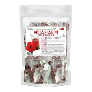 히비스커스 티백 50티백 허브차, 2개, 50개입, 1g