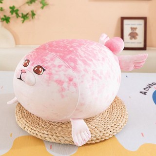海豹公仔 海洋園毛絨玩具 陪睡抱枕, 粉色,70cm（1.2kg）