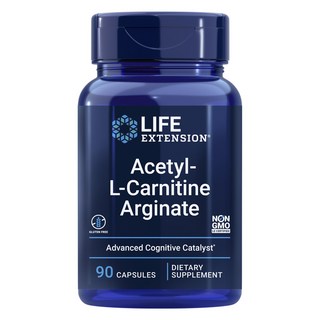 LIFE EXTENSION 乙醯左旋肉鹼精胺酸膠囊, 1罐, 90顆