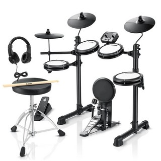 DONNER 電子鼓組 附鼓教練模式、雙層網面、連線錄音 老羊樂器店開發票, 1個, DED-80P(不含圖中鼓棒)