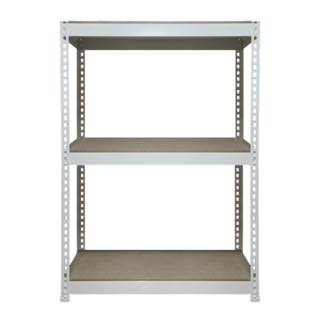 울트라랙 3단 화이트 철제선반 경량랙 무볼트 조립식 앵글 선반 베란다 펜트리 선반장 창고 수납 다용도 스텐드선반 가구선반, 아이보리