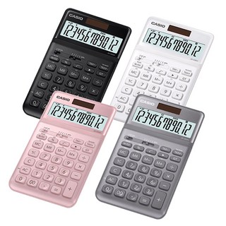 카시오 전자계산기 JW-200SC 탁상용 사무용 휴대용, 화이트