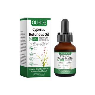 천연 Cyperus Rotundus 오일 제모 억제제 부드럽게 하는 보습 애프터 쉐이브 진정 영양 공급 진정 바디 스킨 케어, 60ml boxed